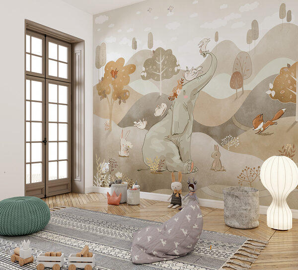 Wall murals Cartoon of a fox