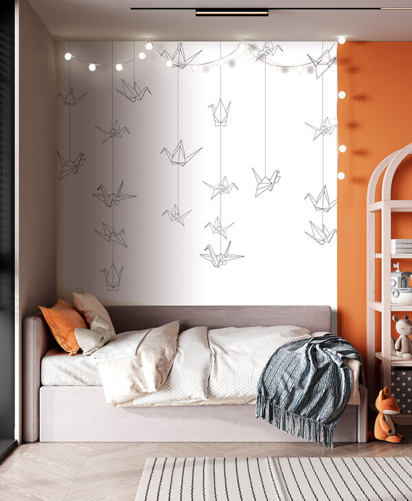 Black and white drawing of a bird Wall murals Black and white drawing of a bird