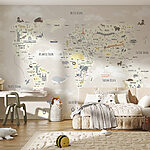 Wall murals Map of the world