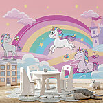Wall murals Cartoon of a unicorn