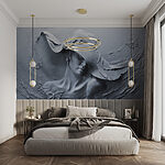 Wall murals Sculpture of a woman in a hat