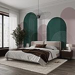 Wall murals Abstract geometric shapes, modern design.