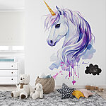 Wall murals Watercolor of a unicorn