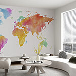 Wall murals Map of the world