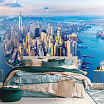 Wall murals Blue sky with clouds
