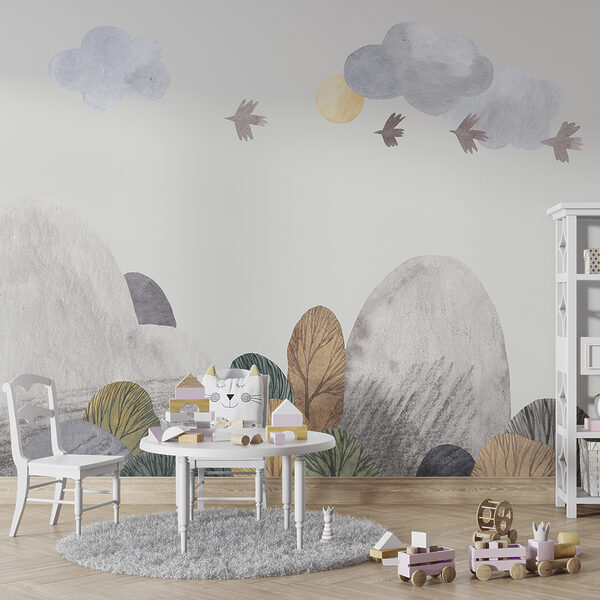Wall murals Bird on a white background