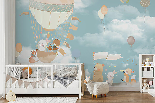 Cartoon of a fox Wall murals Cartoon of a fox