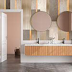 Wall murals Geometric pattern with metallic accents.