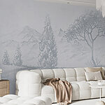 Wall murals Drawing of a bridge