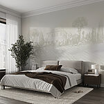 Wall murals Shadow of a plant on a wall
