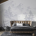Wall murals Drawing of a plant
