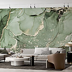 Wall murals Abstract green marble texture pattern.
