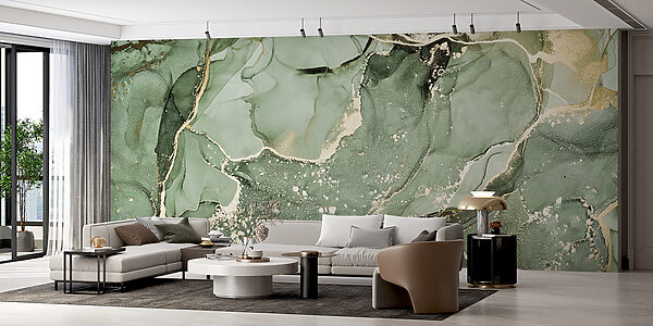 Wall murals Wall murals Abstract green marble texture pattern (SKU: u93578v2)
