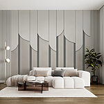 Wall murals White rectangular object with a shadow