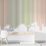 Wall murals Vertical pastel color gradient stripes.