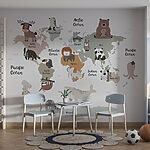 Wall murals Cartoon of a whale
