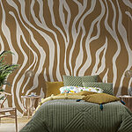 Wall murals Striped pattern with earthy tones.