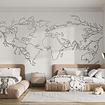 Wall murals Map of the world