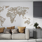 Wall murals Map of the world