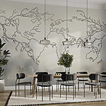 Wall murals Map of the world