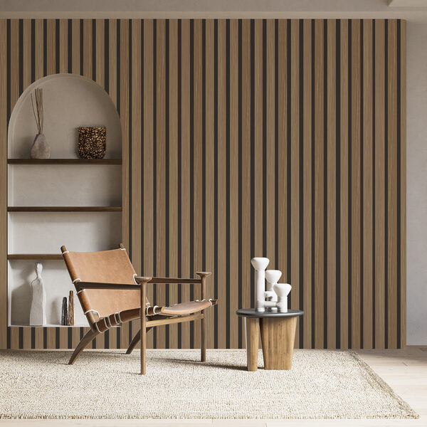 Wall murals Wooden slats pattern with shadows (SKU: w00021) Wall murals Wall murals Wooden slats pattern with shadows (SKU: w00021)