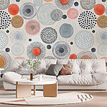 Wall murals Pattern of colorful circles and dots