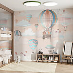 Wall murals Hot air balloon in the sky