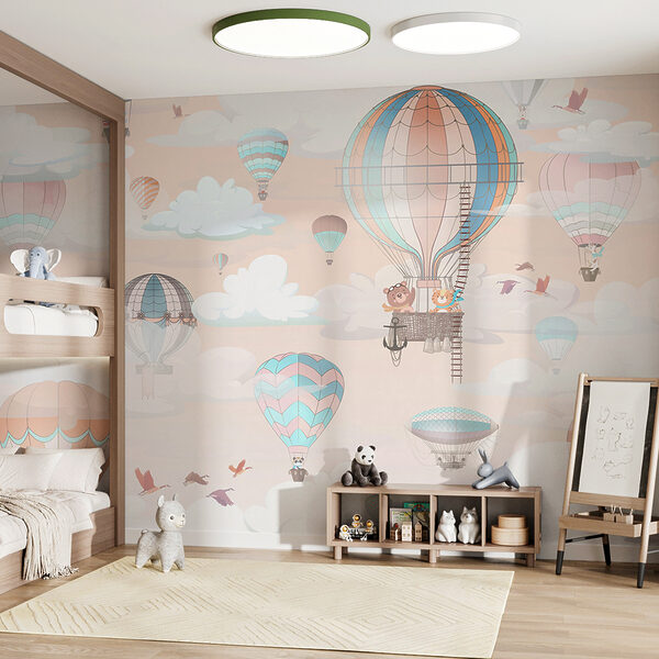 Hot air balloon in the sky Wall murals Hot air balloon in the sky