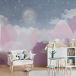 Wall murals Full moon in the sky