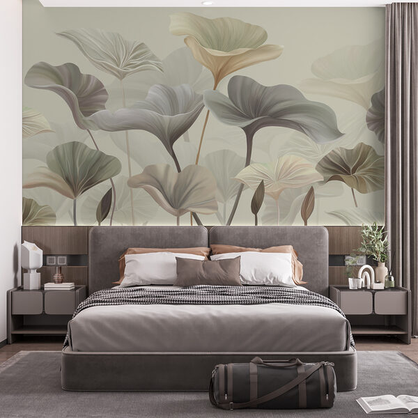 Wall murals Gentle waves of delicate foliage