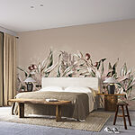 Wall murals Olive branches with muted colors