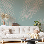 Wall murals Tropical palm leaves pattern.