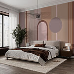 Wall murals Abstract geometric design in earthy tones