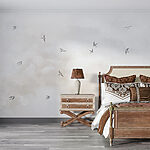 Wall murals Birds flying birds in the sky