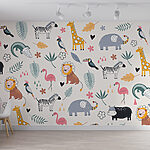 Wall murals Cartoon of a cow