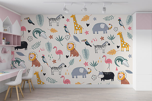 Wall murals Cartoon of a cow Wall murals Cartoon of a cow