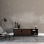 Wall murals White dragonfly with wings