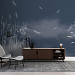 Wall murals Dragonflies flying in the sky