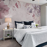 Wall murals Pastel floral elegance on display.