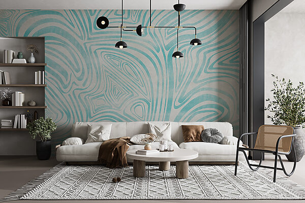 Wall murals Blue and white pattern Wall murals Blue and white pattern