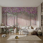 Wall murals Painting of flowers and grass