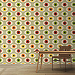 Wall murals Green and black circle
