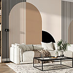 Wall murals Abstract lines and curves pattern.