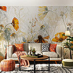 Wall murals Wildflowers dancing in the breeze.
