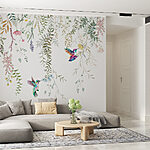 Wall murals Watercolor of a hummingbird