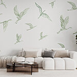 Wall murals Drawing of a bird