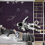 Wall mural An astronaut floating in space