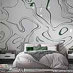 Wall murals Green oval shaped object
