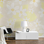 Wall murals Pattern of flowers and lemons