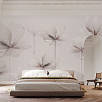 Wall murals Group of white flowers